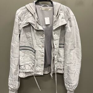Blanc Noir Light Gray Mesh Jacket